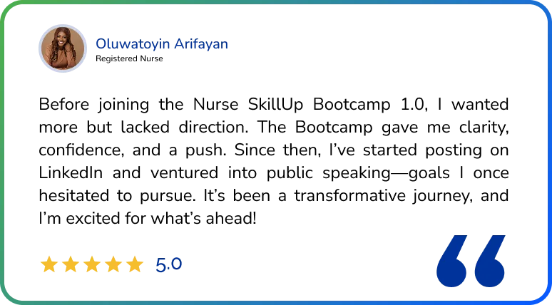 Oluwatoyin Arifayan Testimonial